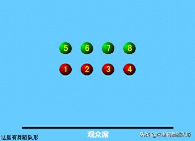 ​8人双排舞蹈队形变化示例（一）
