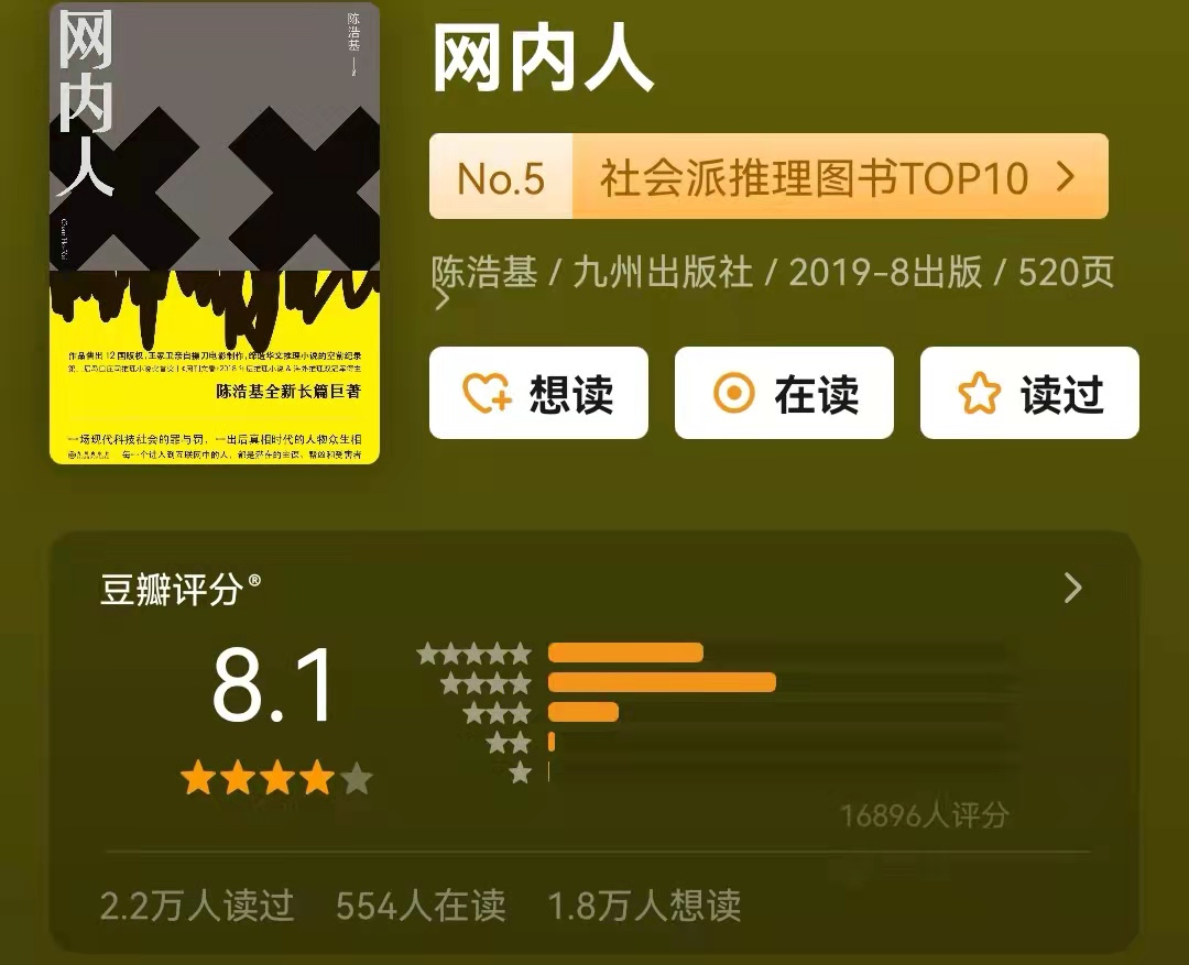 悬疑小说排行榜前十名（国产推理小说十大巅峰之作书单）-