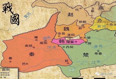 ​战国时期七国分布图（战国七雄是哪七国）