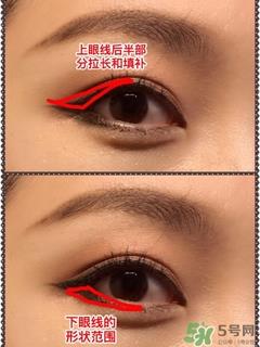 双眼皮眼线的画法 双眼皮眼线怎么画好看图解