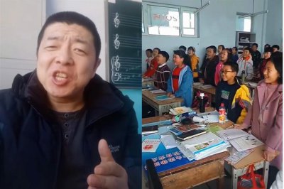 ​小学老师与学生对唱情歌互动 段子频频走红网络