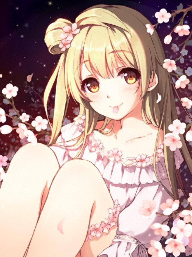 动漫美少女倾心演绎半扎丸子头，甜美又可爱的美图欣赏