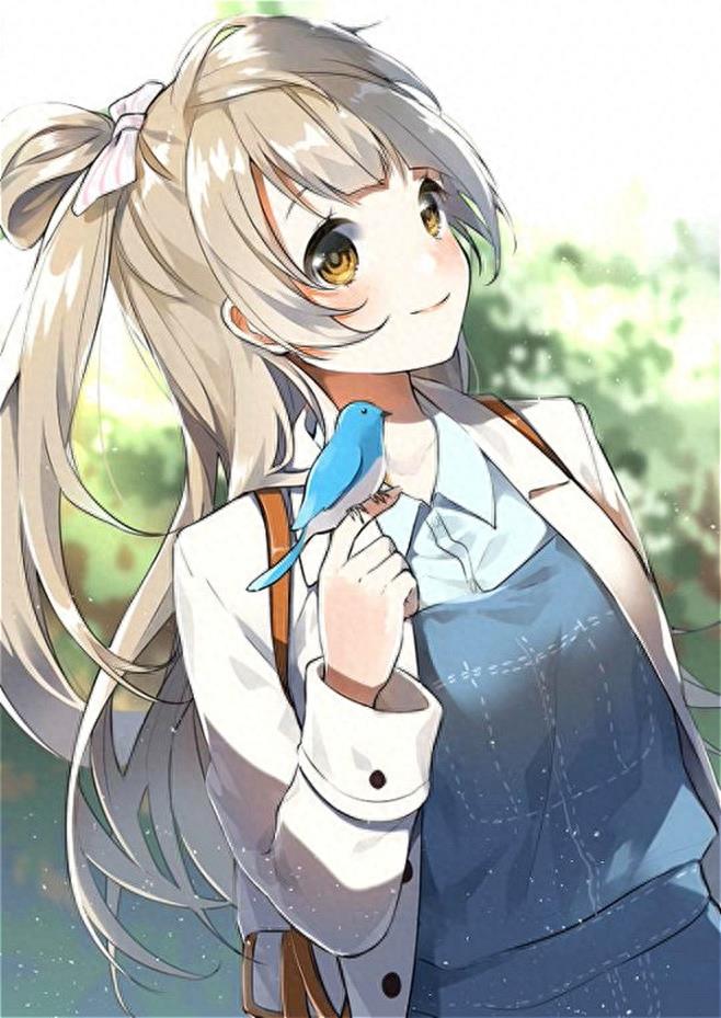 动漫美少女倾心演绎半扎丸子头，甜美又可爱的美图欣赏