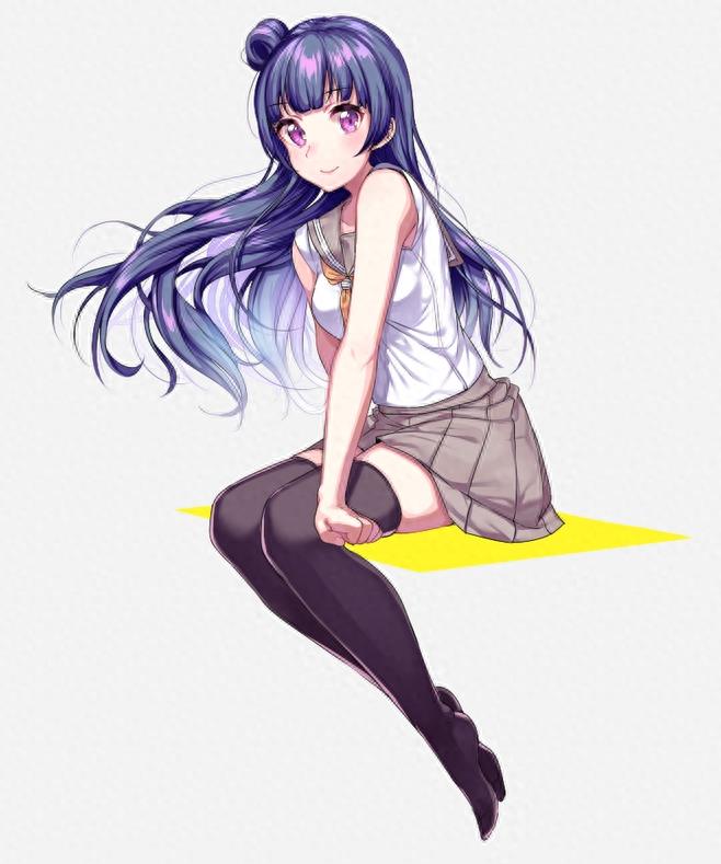 动漫美少女倾心演绎半扎丸子头，甜美又可爱的美图欣赏