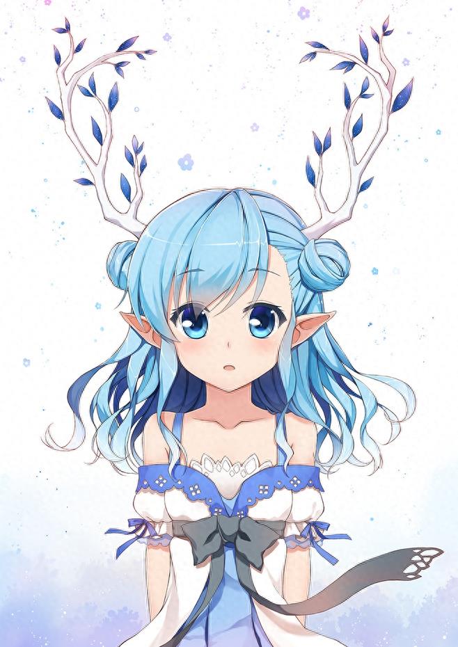 动漫美少女倾心演绎半扎丸子头，甜美又可爱的美图欣赏