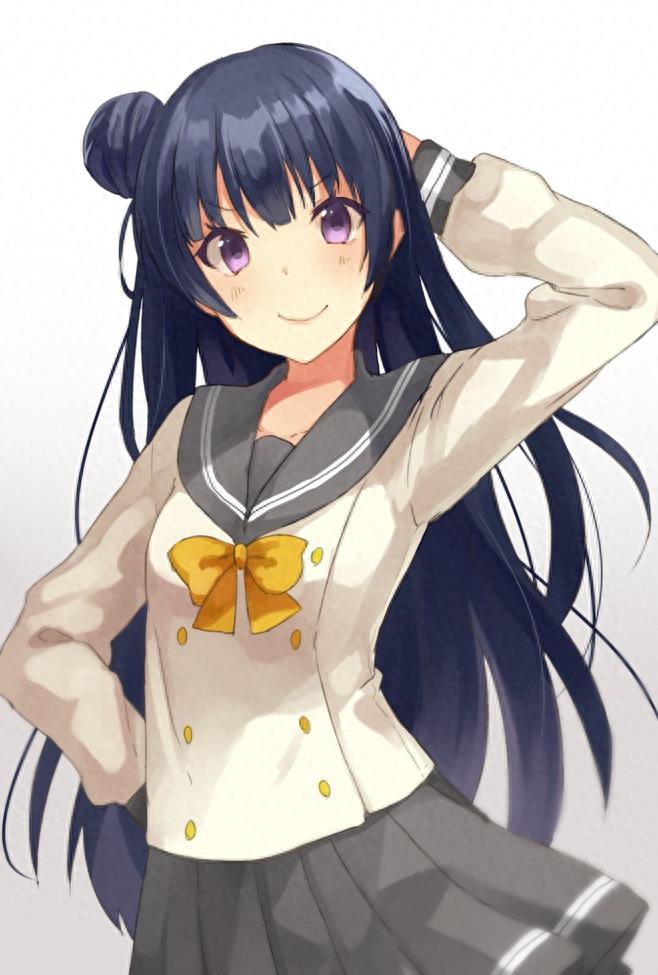 动漫美少女倾心演绎半扎丸子头，甜美又可爱的美图欣赏