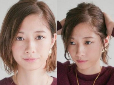 ​优雅迷人的短盘发教程图解 短发也能换个新花样