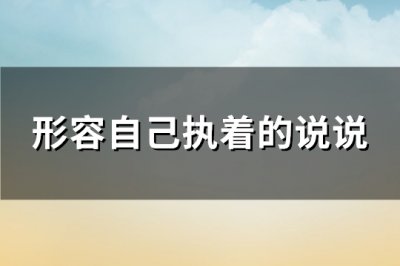 ​形容自己执着的说说(汇总105句)