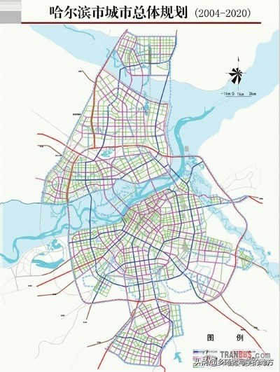 高清！哈尔滨城市总体规划图，黑龙江人收藏了。