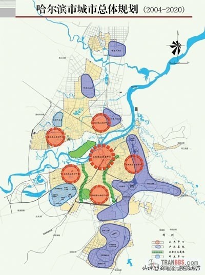 高清！哈尔滨城市总体规划图，黑龙江人收藏了。
