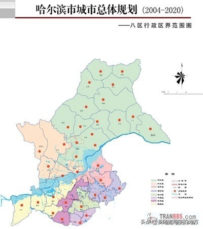 高清！哈尔滨城市总体规划图，黑龙江人收藏了。