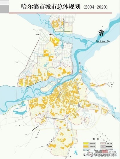 高清！哈尔滨城市总体规划图，黑龙江人收藏了。