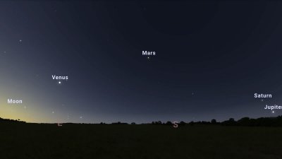 ​6月中下旬每天清晨土星、木星、火星、金星和水星会联袂成就“五星连珠”