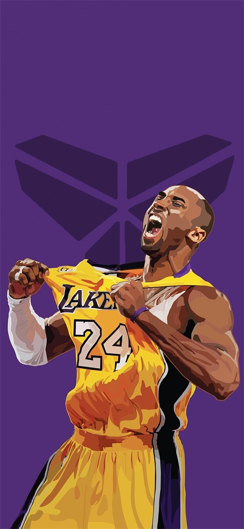 每日无水印壁纸第303:黑曼巴科比篮球巨星高清手机壁纸