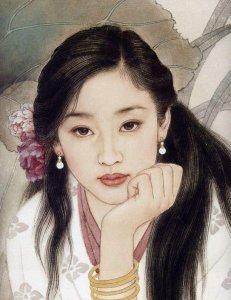 ​北方有佳人，容若“秦罗敷”——赵国经 王美芳工笔仕女