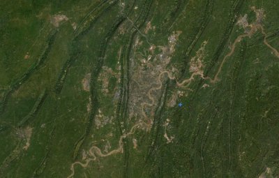 ​从卫星地图看重庆未来的发展方向
