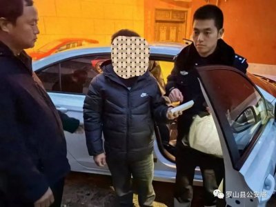 ​罗山县警方抓获一名盗窃车内财物惯犯