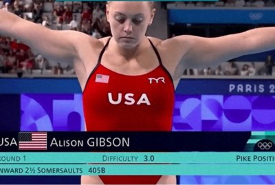 ​巴黎奥运会上演“水花奇迹”，艾莉森·吉布森跳水失误引热议